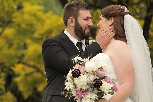 Vanessa and Bradley madley in love warm embrace